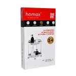 Полка 2-х ярусная Homax угловая алюминиевая 237х237х359 мм (EBA-3520 AL) Полка 2-х ярусная Homax угловая алюминиевая 237х237х359 мм (EBA-3520 AL)