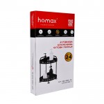 Полка 2-х ярусная Homax угловая алюминиевая черная, 237х237х359 мм (EBA-3520 BL) Полка 2-х ярусная Homax угловая алюминиевая черная, 237х237х359 мм (EBA-3520 BL)