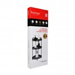 Полка 3-х ярусная Homax угловая алюминиевая черная 237х237х570 ( EBA-3530 BL) Полка 3-х ярусная Homax угловая алюминиевая черная 237х237х570 ( EBA-3530 BL)
