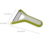 Набір пілерів, 2 шт Joseph Joseph Nest Peel Set of 2 Peelers (Stone/Green) 20228 Набір пілерів, 2 шт Joseph Joseph Nest Peel Set of 2 Peelers (Stone/Green) 20228