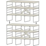 Стійка для взуття (12 пар) Joseph Joseph Level Plus Adjustable Shoe Rack - Triple 55009 Стійка для взуття (12 пар) Joseph Joseph Level Plus Adjustable Shoe Rack - Triple 55009
