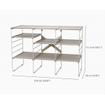 Стійка для взуття (12 пар) Joseph Joseph Level Plus Adjustable Shoe Rack - Triple 55009 Стійка для взуття (12 пар) Joseph Joseph Level Plus Adjustable Shoe Rack - Triple 55009