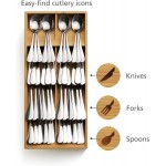 Органайзер для столових приладів Joseph Joseph DrawerStore Bamboo Tiered Cutlery Orgainer - Large 851697 Органайзер для столових приладів Joseph Joseph DrawerStore Bamboo Tiered Cutlery Orgainer - Large 851697