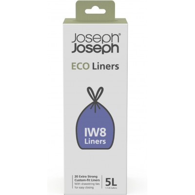 Сміттєві пакети, 5л, 20 шт., IW8 Joseph Joseph IW8 5-litre Recycled Bin Liners (20 Pack) 30144 Сміттєві пакети, 5л, 20 шт., IW8 Joseph Joseph IW8 5-litre Recycled Bin Liners (20 Pack) 30144