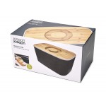 Стальная хлебница Joseph Joseph 80045 с бамбуковой крышкой-доской Стальная хлебница Joseph Joseph 80045 с бамбуковой крышкой-доской