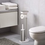 Стойка Joseph Joseph 70519 Flex™ для туалетной бумаги с щеткой для унитаза
