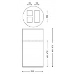 Корзина 40 л для сортировки мусора JVD 8991005 Корзина 40 л для сортировки мусора JVD 8991005