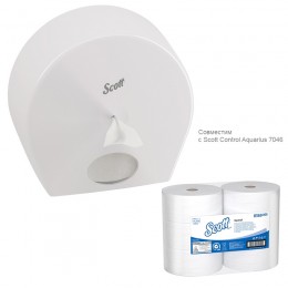Диспенсер для туалетной бумаги Kimberly-Clark 7046 Scott® Control™ + 6 рул, код 8569
