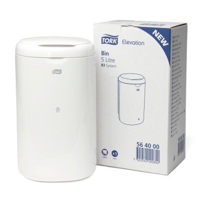 Корзина для сміття на 5 л Tork 564000 Elevation біла Корзина для сміття на 5 л Tork 564000 Elevation біла