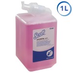 Пінний миючий засіб для рук для щоденного використання Kimberly-Clark 6340 SCOTT® ESSENTIAL Everyday Use - Картридж / Рожевий /1л