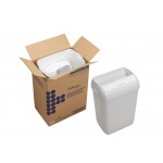 Пластиковий кошик 43 л для сміття Kimberly-Clark 6993 Aquarius™ з кришкою відкритого типу білий Пластиковий кошик 43 л для сміття Kimberly-Clark 6993 Aquarius™ з кришкою відкритого типу білий