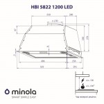 Вытяжка полновстраиваемая Minola HBI 5822 I 1200 LED Вытяжка полновстраиваемая Minola HBI 5822 I 1200 LED