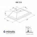Вытяжка полновстраиваемая Minola HBI 7312 I LED 750 Вытяжка полновстраиваемая Minola HBI 7312 I LED 750