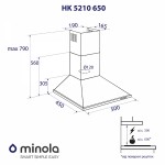 Вытяжка купольная Minola HK 5210 BL 650 Вытяжка купольная Minola HK 5210 BL 650