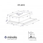 Вытяжка телескопическая Minola HTL 6010 FULL INOX 430 Вытяжка телескопическая Minola HTL 6010 FULL INOX 430