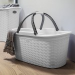 Корзина для стирки с ручками Stefanplast PRO176 Elegance 58x38x29,5h см