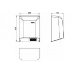 Сушилка для рук Nofer 01461.W BIG FLOW 2050 W Сушилка для рук Nofer 01461.W BIG FLOW 2050 W
