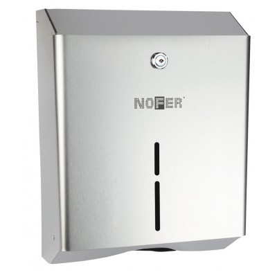 Диспенсер для бумажных полотенец Nofer 04010.B Антивандальный глянцевый Диспенсер для бумажных полотенец Nofer 04010.B Антивандальный глянцевый