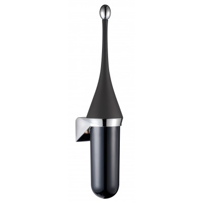 Настенный туалетный ёршик Nofer Black 09109 Настенный туалетный ёршик Nofer Black 09109