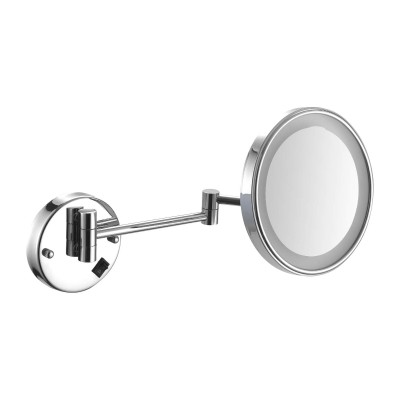 Увеличительное зеркало для ванной NOFER 08006.B Vanity с LED подсветкой и регулировкой Увеличительное зеркало для ванной NOFER 08006.B Vanity с LED подсветкой и регулировкой