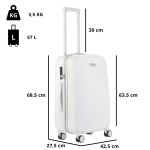 Чемодан CarryOn Skyhopper (M) White (502423) Чемодан CarryOn Skyhopper (M) White (502423)