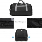 Сумка дорожня на колесах TravelZ Wheelbag Doubleloader foldable black 80(95)L (603096) Сумка дорожня на колесах TravelZ Wheelbag Doubleloader foldable black 80(95)L (603096)
