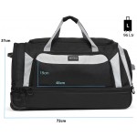 Сумка дорожня на колесах TravelZ Wheelbag Doubleloader black 96L (603098)