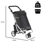 Сумка-тележка ShoppingCruiser 3 Wheels 72 Black (604349) Сумка-тележка ShoppingCruiser 3 Wheels 72 Black (604349)