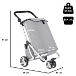 Сумка-тележка ShoppingCruiser 3 Wheels 72 Grey (604362)