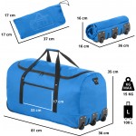 Сумка дорожня на колесах TravelZ Wheelbag 100 Liter Blue (603093) Сумка дорожня на колесах TravelZ Wheelbag 100 Liter Blue (603093)