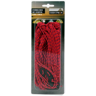 Відтяжки High Peak Guy Rope Set with Runner 350 см 6 шт. Red (42258) Відтяжки High Peak Guy Rope Set with Runner 350 см 6 шт. Red (42258)