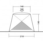 Намет пляжний Outwell Beach Shelter Compton Blue (111230) Намет пляжний Outwell Beach Shelter Compton Blue (111230)