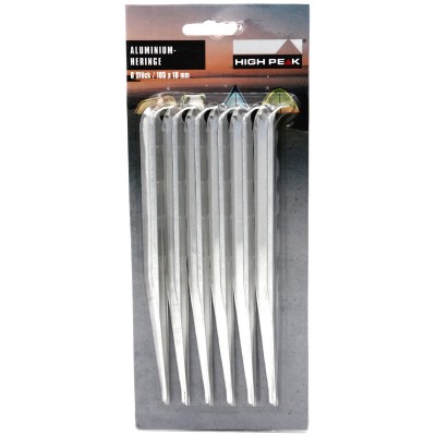 Кілочки High Peak Alloy V-Peg 18,5 см 6 шт. Silver (42225) Кілочки High Peak Alloy V-Peg 18,5 см 6 шт. Silver (42225)
