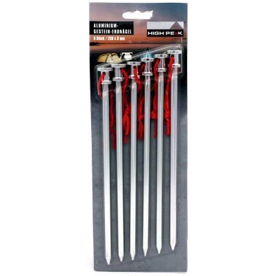 Кілочки High Peak Alloy Rock Peg 23 см 6 шт. Silver (42232) Кілочки High Peak Alloy Rock Peg 23 см 6 шт. Silver (42232)
