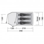 Намет тримісний Easy Camp Blazar 300 Rustic Green (120384) Намет тримісний Easy Camp Blazar 300 Rustic Green (120384)
