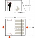 Намет пʼятимісний Ferrino Fenix 5 Petrol (91193LBB) Намет пʼятимісний Ferrino Fenix 5 Petrol (91193LBB)