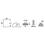 Шатро High Peak Cabana Light grey/Dark grey/Lime (14052) Шатро High Peak Cabana Light grey/Dark grey/Lime (14052)