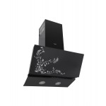 Вытяжка декоративная наклонная Perfelli D 611 BL Fleur Вытяжка декоративная наклонная Perfelli D 611 BL Fleur