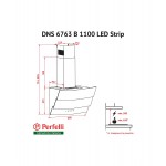 Вытяжка декоративная наклонная Perfelli DNS 6763 B 1100 IV LED Strip Вытяжка декоративная наклонная Perfelli DNS 6763 B 1100 IV LED Strip
