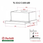 Вытяжка телескопическая Perfelli TL 5212 C S/I 650 LED Вытяжка телескопическая Perfelli TL 5212 C S/I 650 LED