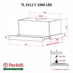 Вытяжка телескопическая Perfelli TL 5612 C IV 1000 LED Вытяжка телескопическая Perfelli TL 5612 C IV 1000 LED