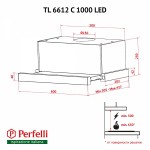 Вытяжка телескопическая Perfelli TL 6612 C IV 1000 LED Вытяжка телескопическая Perfelli TL 6612 C IV 1000 LED
