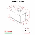 Вытяжка полновстраиваемая Perfelli BI 5512 A 1000 I LED Вытяжка полновстраиваемая Perfelli BI 5512 A 1000 I LED