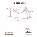 Вытяжка полновстраиваемая Perfelli BI 6011 A 550 BL Вытяжка полновстраиваемая Perfelli BI 6011 A 550 BL