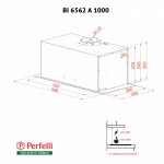 Вытяжка полновстраиваемая Perfelli BI 6562 A 1000 BL LED GLASS Вытяжка полновстраиваемая Perfelli BI 6562 A 1000 BL LED GLASS