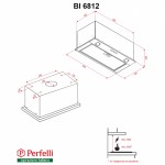 Вытяжка полновстраиваемая Perfelli BI 6812 W LED Вытяжка полновстраиваемая Perfelli BI 6812 W LED