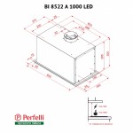 Вытяжка полновстраиваемая Perfelli BI 8522 A 1000 I LED Вытяжка полновстраиваемая Perfelli BI 8522 A 1000 I LED
