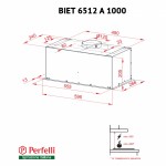 Вытяжка полновстраиваемая Perfelli BIET 6512 A 1000 W LED Вытяжка полновстраиваемая Perfelli BIET 6512 A 1000 W LED