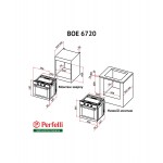 Встраиваемая электрическая духовка PERFELLI BOE 6720 BL/I Встраиваемая электрическая духовка PERFELLI BOE 6720 BL/I