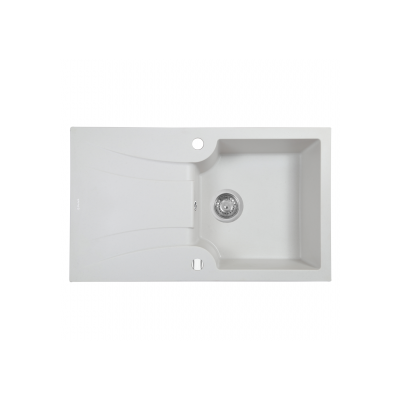 Мойка кухонная гранитная PERFELLI FELICINETTO PGF 114-78 WHITE Мойка кухонная гранитная PERFELLI FELICINETTO PGF 114-78 WHITE